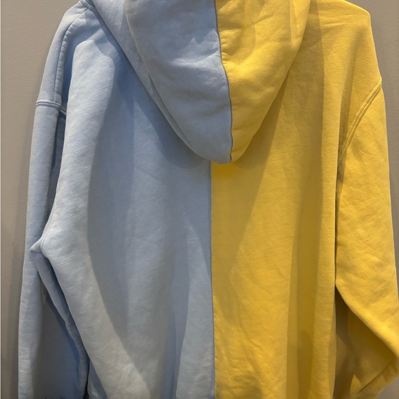 Women’s Care Bears color block blue/yellow zip hoodie Jacket-Sweatshirt cartoon - Picture 5 of 9